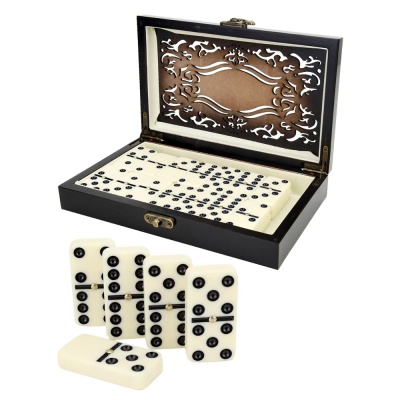 Домино в деревянной коробке Узорчатые Miland ИГН-0302 1